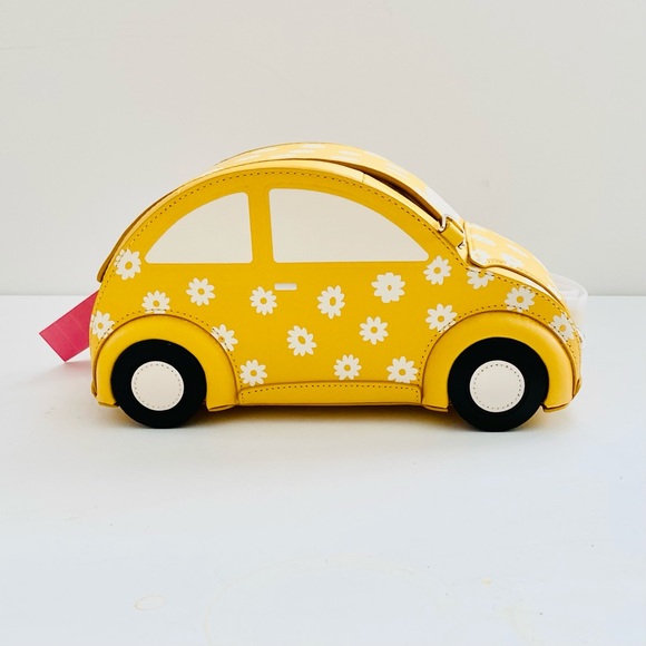 KATE SPADE Volkswagen Beetles Yellow Daisies Crossbody Bag - Picture 5 of 13